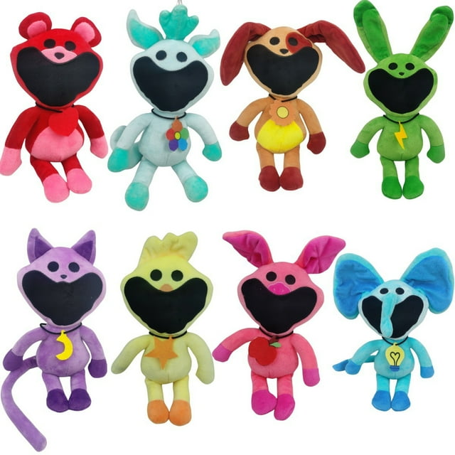 8PCS Poppy Playtime Smiling Critters 14" Standing Toy Plush Doll