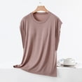 thumbnail image 4 of NTACZA Ladies Tank Tops Casual Round Neck Padded Sleeveless Womens Tops, 4 of 5