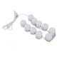 thumbnail image 4 of Luces LED de tocador con 10 bombillas regulables, luces de espejo de brillo y color ajustables por USB para maquillaje, vestidor y baño, 4 of 10
