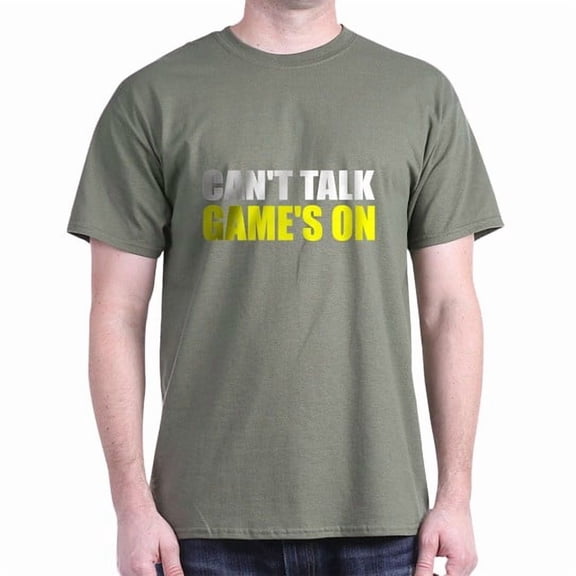 CafePress - Can't Talk Game's On Dark T Shirt - Men's Classic Cotton T-Shirts