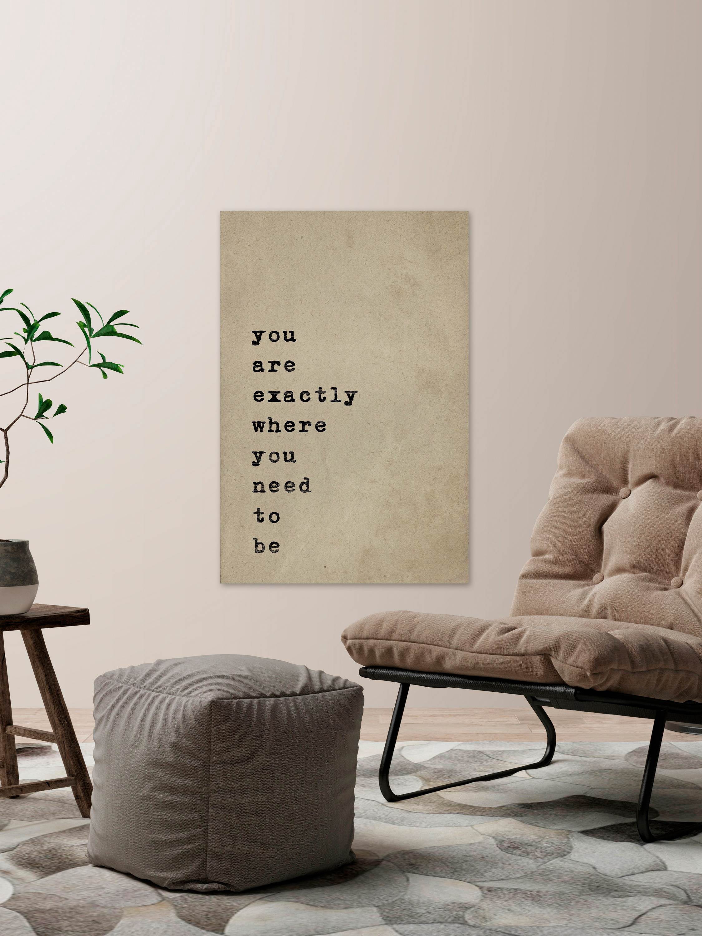 Where You Need to Be Painting Print on Wrapped Canvas