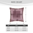 thumbnail image 4 of YFYANG Square Velvet Decorative Throw Pillow, 18"x18" Purple Vintage Floral Texture Pattern Sofa Bed Cushion Pillows, 4 of 7