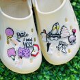 thumbnail image 5 of Recién llegado, 1-15 piezas de dijes de hebilla de zapato de jardín de boda de PVC para novio y novia, accesorios de zuecos para bricolaje, aptos para pulseras de adultos, 5 of 5
