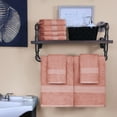 thumbnail image 2 of Superior 2 Piece Bath and 6 Piece Hand Towel Set, Rayon From Bamboo and Cotton, Salmon, 2 of 7