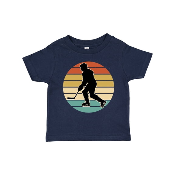 Inktastic Hockey Player Retro Sunset Boys or Girls Toddler T-Shirt