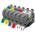 thumbnail image 1 of Cinta adhesiva laminada Pristar de 18 mm x 8 m para Brother, paquete de 6, 1 of 8