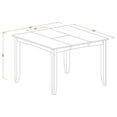 thumbnail image 2 of East West Furniture 7  Pc  counter  height  pub  set-pub  Table  and  6  dinette  Chairs., 2 of 7