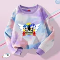 thumbnail image 4 of Sudadera con capucha y teñido anudado de Sonics para niños y niñas, con estampado de dibujos animados, unisex, estilo primavera y otoño, 4 of 5