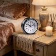 thumbnail image 4 of BAOPAI Diamond Cut Silent Snooze Alarm Clock with Night Light for Bedside Office and Study Room Battery Operated, 4 of 6