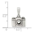 thumbnail image 5 of 925 Sterling Silver Antiqued Camera Charm Pendant, 5 of 6