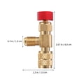 thumbnail image 2 of 2pcs Air Conditioner Control Valve R22 R410 Conversion Adapter Charging Valve Safety Valve, 2 of 4