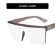 thumbnail image 1 of Mujeres Hombres Flat Top Shield Gafas de sol Oversized Square Rimless Shades UV400 oso de fresa  Juguete, 1 of 6