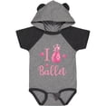 thumbnail image 3 of Inktastic I Love Ballet Girls Baby Bodysuit, 3 of 5