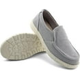 thumbnail image 5 of JABASIC Women Slip-on Canvas Loafer Lightweight Casual Walking Flat Shoes (8,Grey), 5 of 5