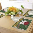 thumbnail image 4 of Ambesonne Vintage Place Mats Set of 4, Bowling Strike Green, Standard Size, Multicolor, 4 of 6