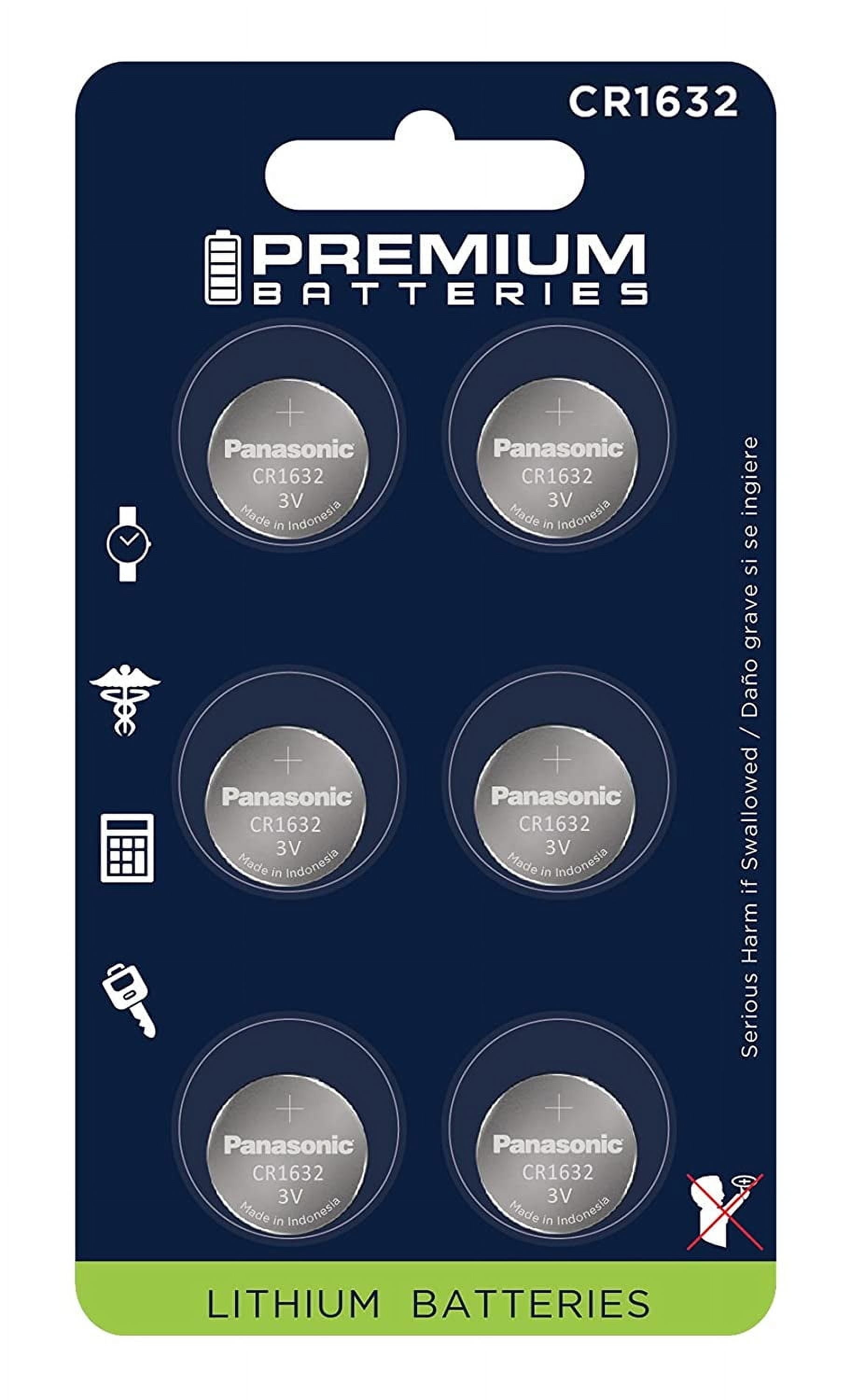 Panasonic, CR1632 Lithium Coin Battery, 4 Pack, 3V - Walmart.com