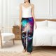 thumbnail image 4 of Balery Modern Abstract Colorful Skull B Pantalones de pijama para mujer, pijamas ultraligeros, pantalones de estar por casa-Small, 4 of 6
