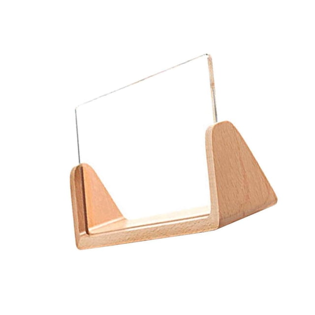 kurtrusly Photo Frame Picture Frames Wooden Base Clear Acrylic Cover Home Decor 5inch