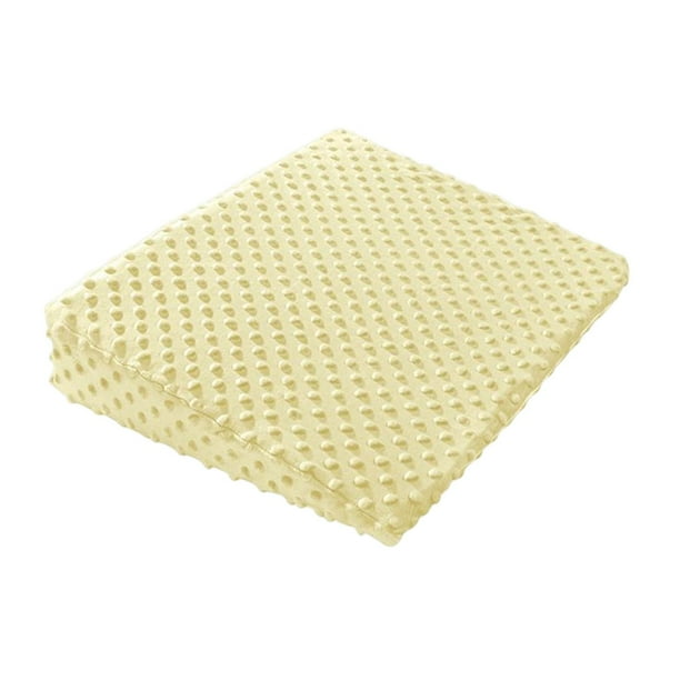 Almohada De Cuña Para Bebé Cojín Para Dormir Lateral Anti Spit Cuña Para Dormir Infantil Para Cama Amarillo