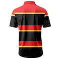 thumbnail image 3 of Telankuip Polo Shirts for Men Short Sleeve Buckle Collar Striped Color-Block T Shirts Summer Comfortable Fit Lightweight Breathable Stylish Work Leisure Tops Red XXXL, 3 of 5