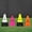 Black, variant on FORZA Pro Tri Marker Cones – 8 Bright Colors & Optional Bases | Pack of 4 or 8 Durable Cones for Agility, Speed, & Multi-Sport Training