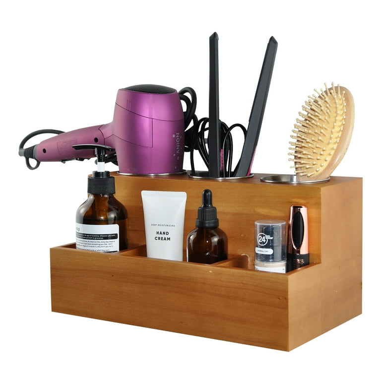 Hair Dryer & Tools Organizer - Flat Iron, Curling Wand, Brushes