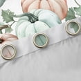 thumbnail image 4 of jejeloiu Rustic Pumpkin Black Out Curtains,Autumn Fall Leaves Curtains Pack of 2 (42x63 Each),White Teal Orange Bedroom Curtains For Adult,Super Cozy Room Decor, 4 of 6