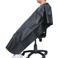 Tersarium Hair Dye Cape Waterproof Fiber Hair Washing Cape Black Comb