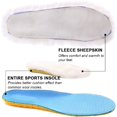 thumbnail image 3 of TELOLY Sheepskin Sport Wool Insoles for Women and Men, Premium Thick Fur Fleece Replacement Warm Inserts for Shoes Boots Slippers Sneakers 8.5 M Us Women/7.5 M Us Men, 3 of 7