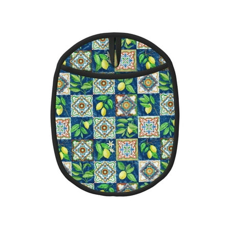

Sikiie Lemon and Leaves Silicone Pot Holders Oven Mitts Heat Resistant Hot Pads Non Slip Pot Holder for Kitchen Baking and Cooking 9.4 x 7.5 Inches