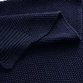 thumbnail image 3 of PiccoCasa Navy Blue Cotton Throw, 60" x 50", 3 of 7