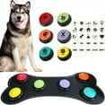 thumbnail image 2 of Dog Communication Buttons, Qyaukm 6-Pack Recordable Talking Button Set with Sound Mat, Training Kit for Dogs to Express Needs, 2 of 9