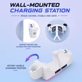 thumbnail image 3 of VR Charging Station Compatible with Meta Quest 3S, Fast Charging Dock for VR Headset and Controllers, RGB Light Charging Stand with LED Indicator, 3 of 6