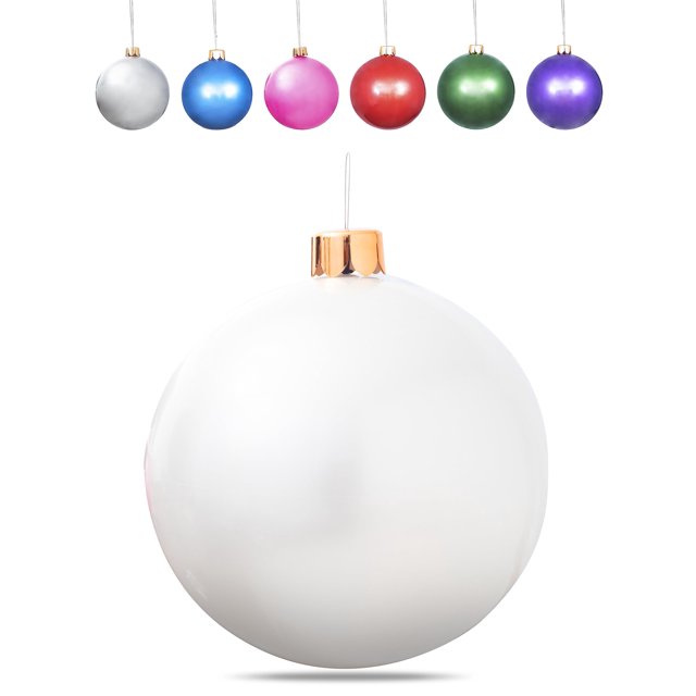 Adornos Inflables De Gran Tamaño Bolas Navideñas Gigantes De 15 "" 18 "" 25 "" O 30" Pulgadas Decoraciones Navideñas Para Interiores Y Exteriores