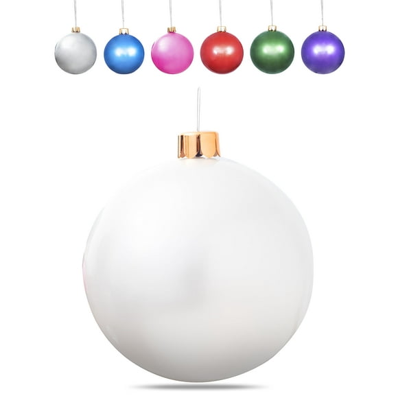 Adornos Inflables De Gran Tamaño Bolas Navideñas Gigantes De 15 "" 18 "" 25 "" O 30" Pulgadas Decoraciones Navideñas Para Interiores Y Exteriores