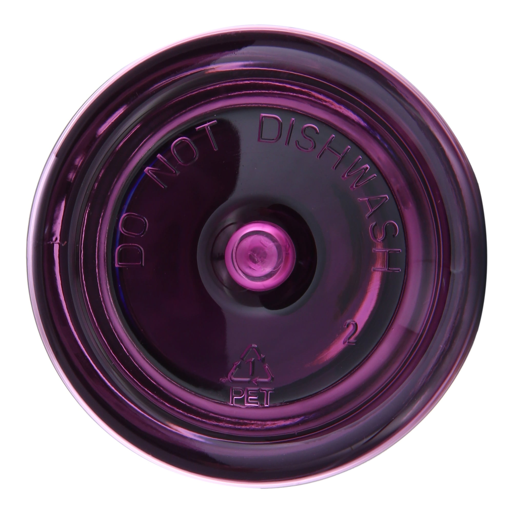 Mainstays 18 oz Plastic Purple Water Bottle Stainless Steel Screw Cap Lid with Strap, 1 Each Included