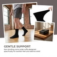 thumbnail image 4 of JQ Copper Diabetic Socks 3-Pair Non-Binding Seamless Orthopedic Socks for Swollen Feet, Edema & Pain Relief for Men & Women Black, 4 of 8