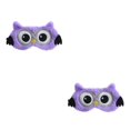thumbnail image 4 of Seitruly Cubierta de ojo para dormir para niños, diadema con los ojos vendados de viaje, parche decorativo , visera y cómoda, color púrpura Violeta 2Conjunto, 4 of 6