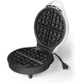 thumbnail image 2 of TEMOGU-Electric Waffle Maker - 7" Non-Stick Ceramic Cooking Surface - Scratch Resistant - Easy to Use & Clean - White - 900W, 2 of 4
