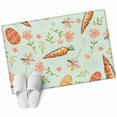 thumbnail image 2 of Easter Eggs 2'x3' Washable Rug, Carrots Spring Daisy Botanical Rustic Green Non-Slip Soft Doormat Area Rugs for Entrance Bathroom Bedsides, Carpet for Kitchen Bedroom, Entryway Floor Mat, 2 of 9