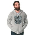 thumbnail image 4 of Live Ride Rodeo American Cowboy Men's Big & Tall Graphic Zip Up Hoodie Brisco Brands 5X, 4 of 5
