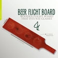 thumbnail image 2 of G Francis Whiskey Flight Board - 4 Slot Sample Wooden Beer or Bourbon Paddle, 2 of 2