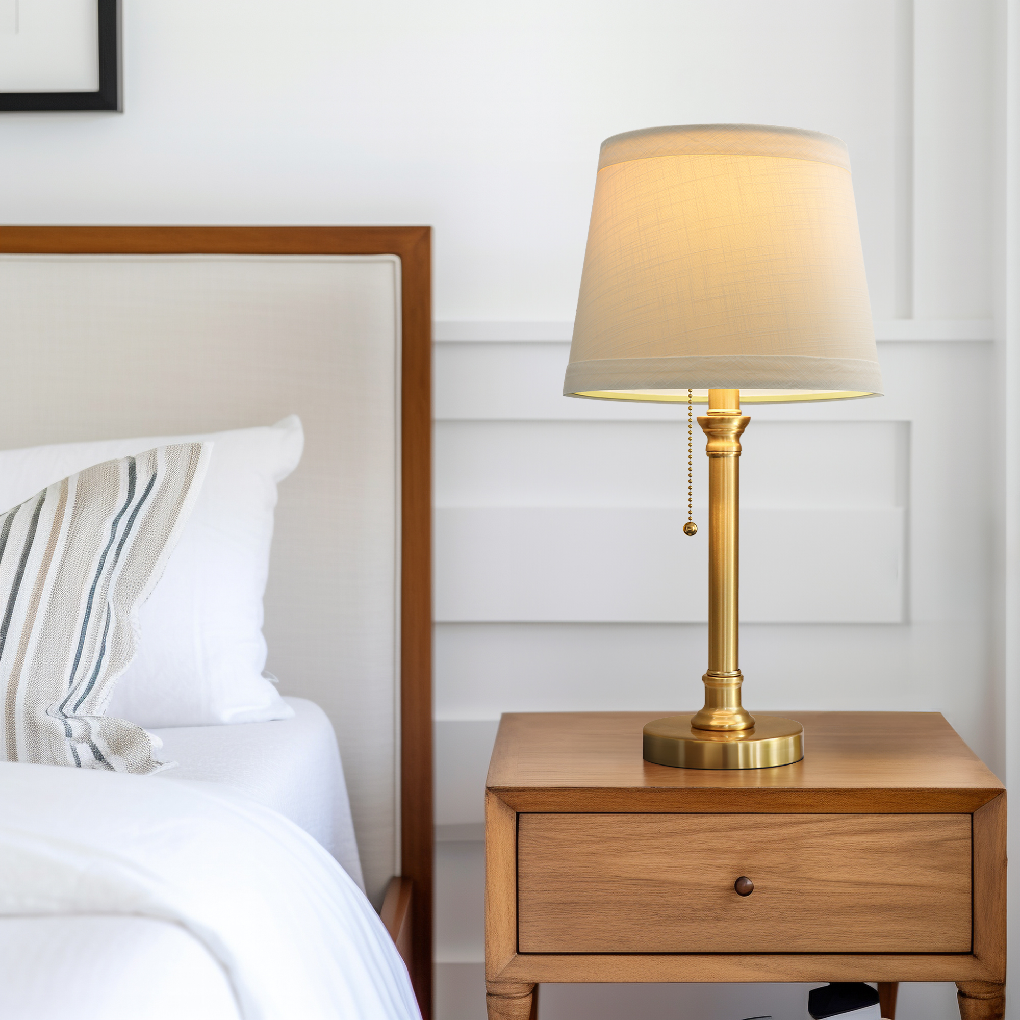 Oneach Modern Table Lamps Set of 2, 19.75 Inch Gold photo 5