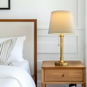 Oneach 19.75 Gold Modern Table Lamp Set of 2 for Living Room Bedroom Nightstands Bedside Lamps, Metal, Decor