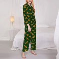 thumbnail image 3 of Goofa Hohey Bee Printed Women’s 2 Piece Pajama Set Super,Pajamas Women's Long Sleeve Sleepwear Soft Button Down Loungewear Pjs Lounge Set Nightwear-, 3 of 9