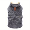 thumbnail image 1 of QJUHUNG Dog Winter Coat  Fleece Dog Winter Jacket  Cold Weather Dog Clothes  Thick Warm Cotton Padding Easy On Storage Pockets, 1 of 7