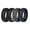 Pack B: Charcoal Black / Charcoal Black, Charcoal Black / Iron Grey, Graphite Grey / Charcoal Black, Twilight Blue / Charcoal Black, variant on Silicone Rings for Him, Dual-Layer Comfort Design, 8mm Wide, 2mm Thick, Breathable Unisex Rubber Engagement Bands, 4-Pack