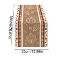 thumbnail image 3 of Maple Leaf Table Runner Fall Thanksgiving Dining Table Decor Water Resistant Washable Autumn Holiday Table Flag, 3 of 6