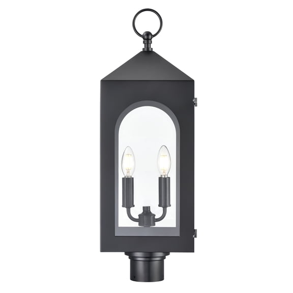 Millennium Lighting  Bratton 2 Light Outdoor Post Lantern in Powder Coat Black