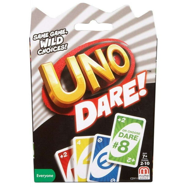 Uno Dare Wild Choices Card Game For 2 10 Players Ages 7y Walmart Com Walmart Com